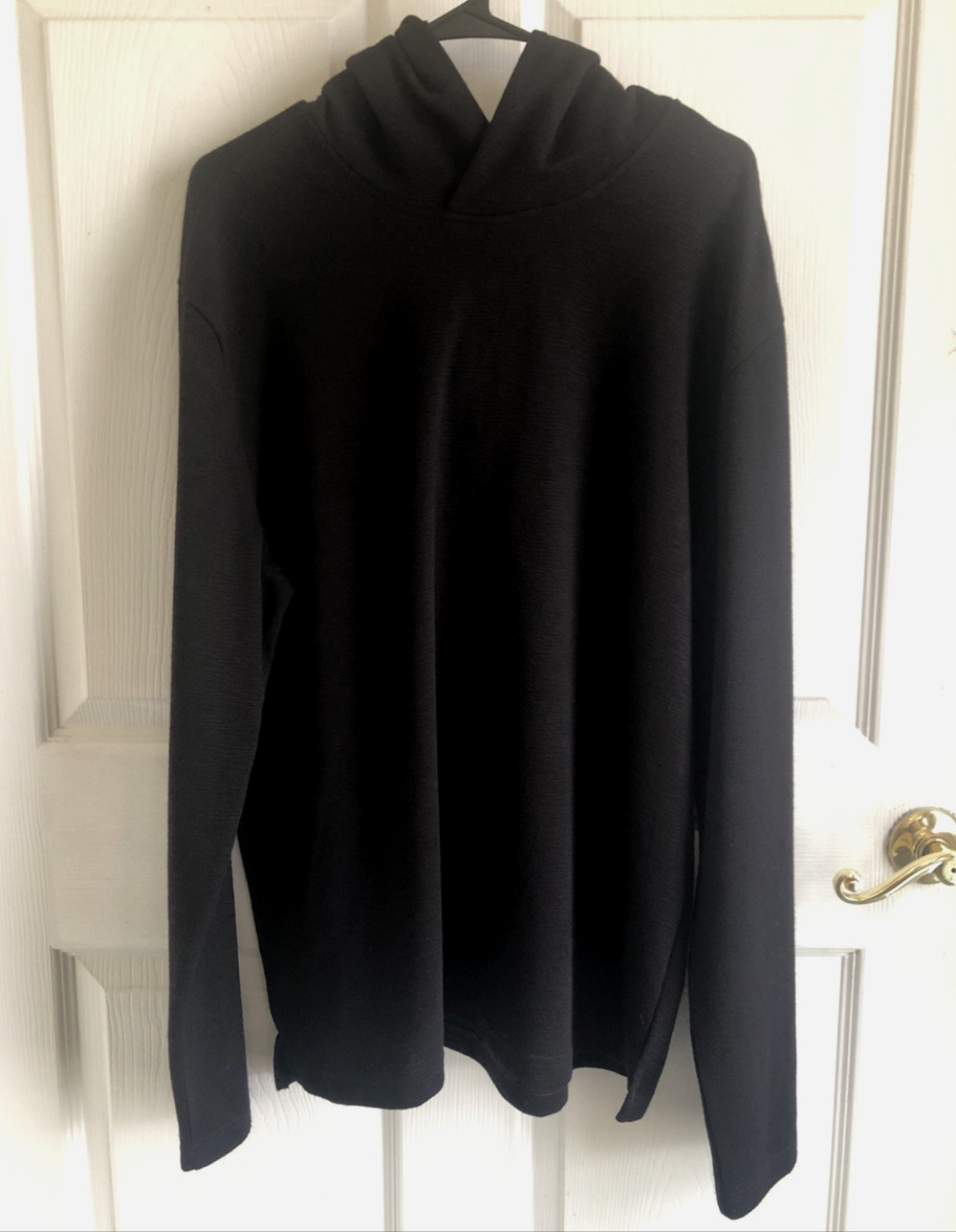 Mens XL lightweight knit Hoodie NWT minimalist modern Athleisure casual